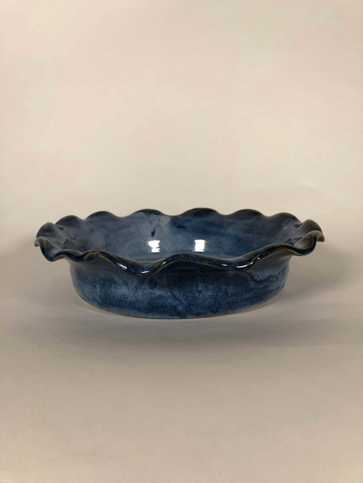 Blue pie plate.